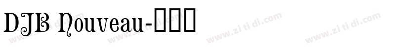 DJB Nouveau字体转换
